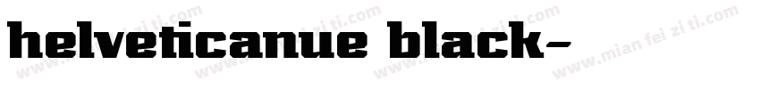 helveticanue black字体转换